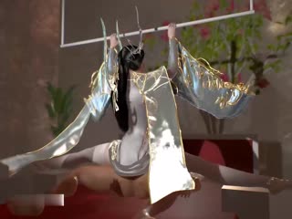 强壮的肉棒抽插着柳神的小穴