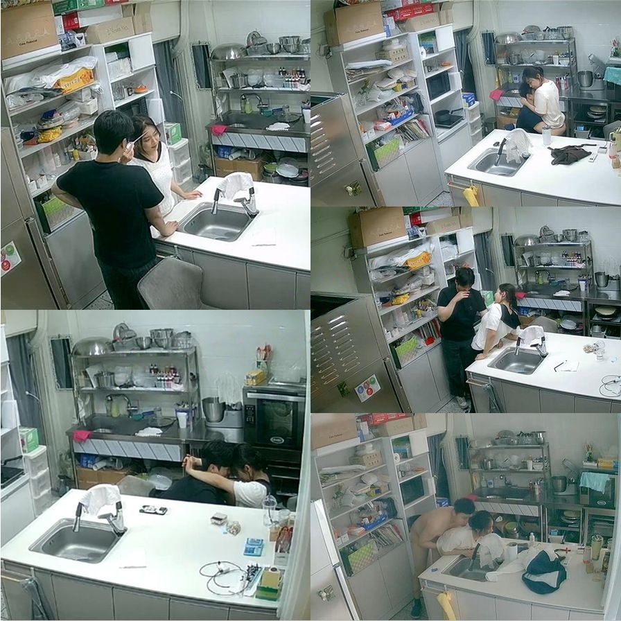 【摄像头】美女勾引2位男同事 奶茶店老板在仓库操漂亮女友