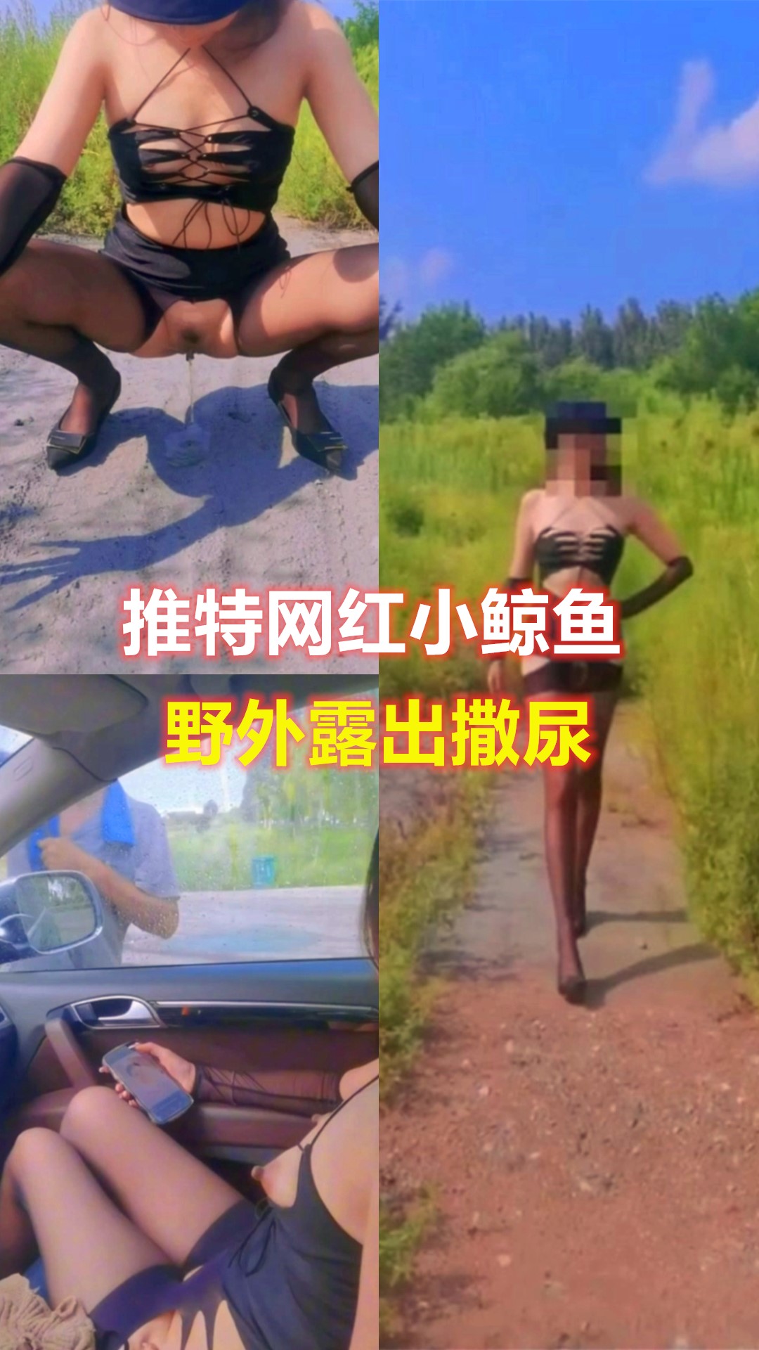 推特网红小鲸鱼户外露出撒尿大爷外面洗车里面漏奶