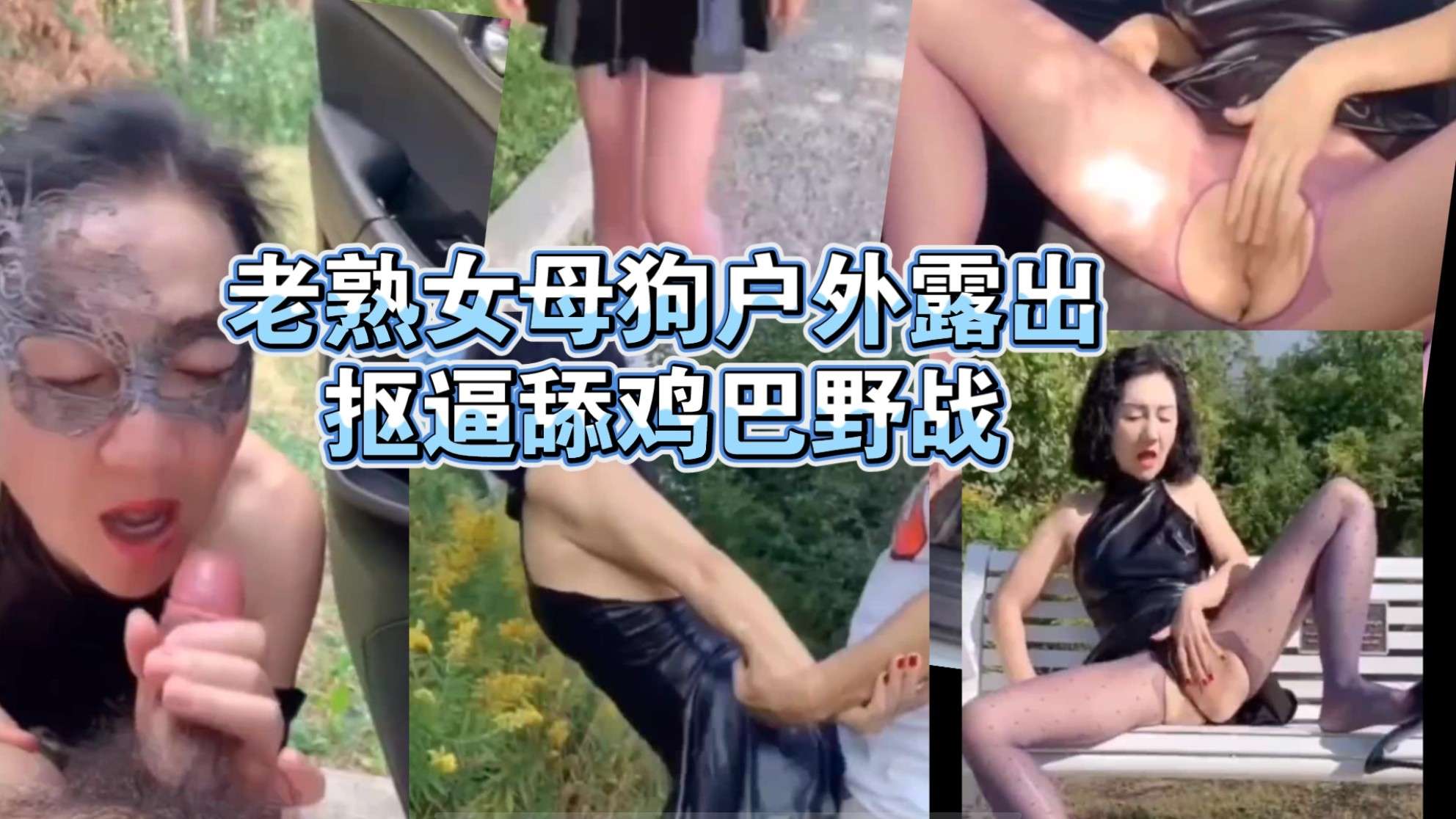 老熟女母狗户外露出抠逼舔鸡巴野战