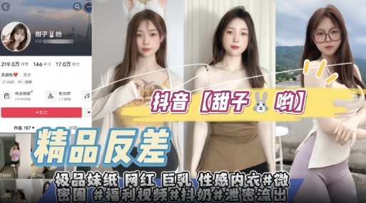 抖音【甜子兔哟】极品妹纸网红巨乳性感内衣微密圈福利视频抖奶抖臀泄密流出