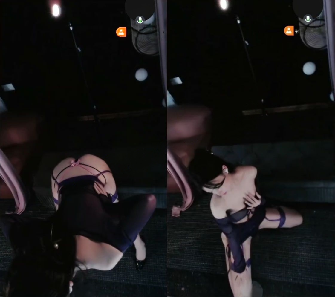 【抖音 】 江乐一 情趣内衣丁字裤 会议直播 骚舞