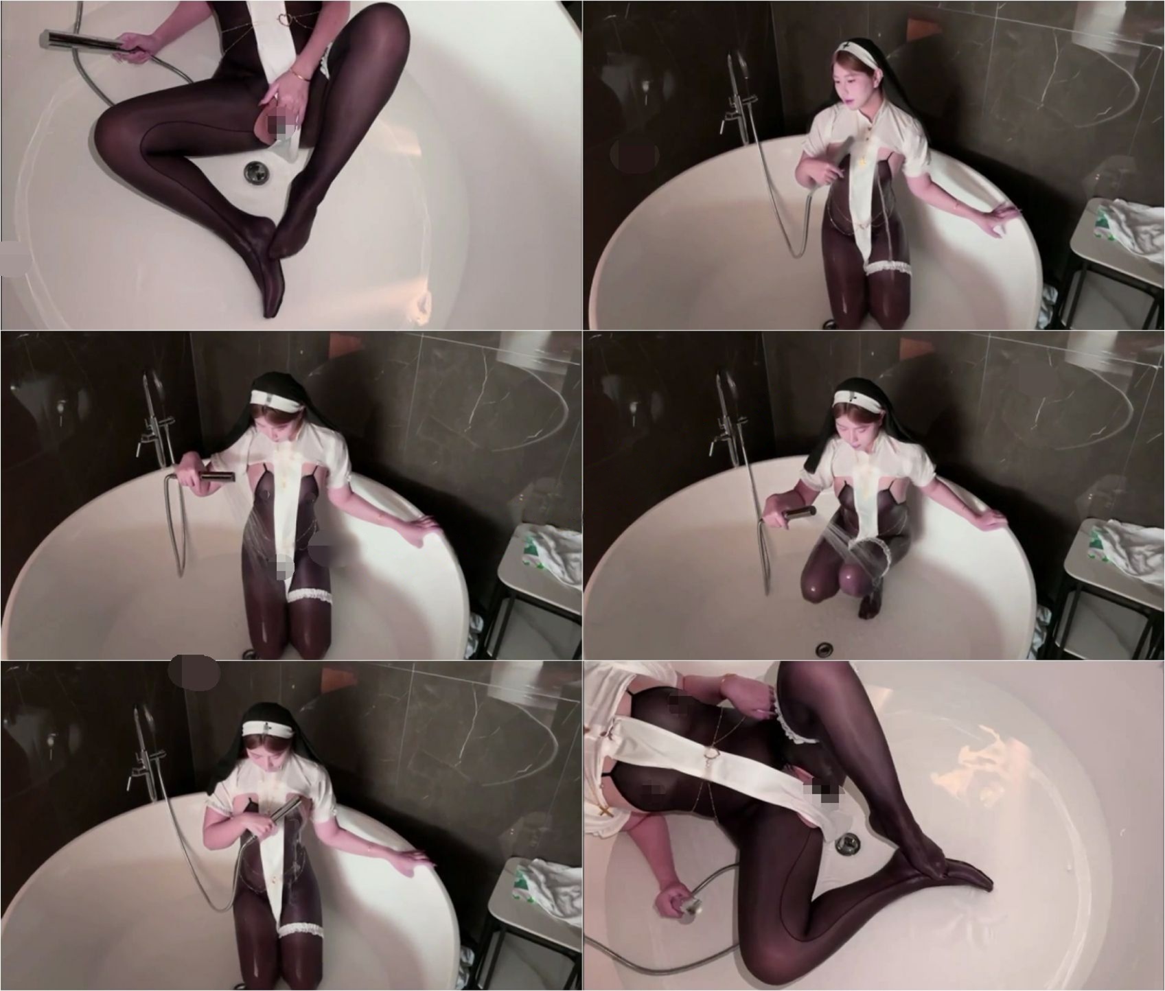 ✅抖音 鱼神-6 230万粉 露脸 浴室洗澡 正面洗 翘臀洗 尺度大