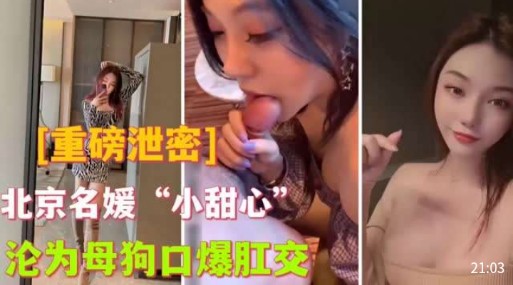 重磅泄密北京名媛“小甜心”沦为母狗口爆肛交